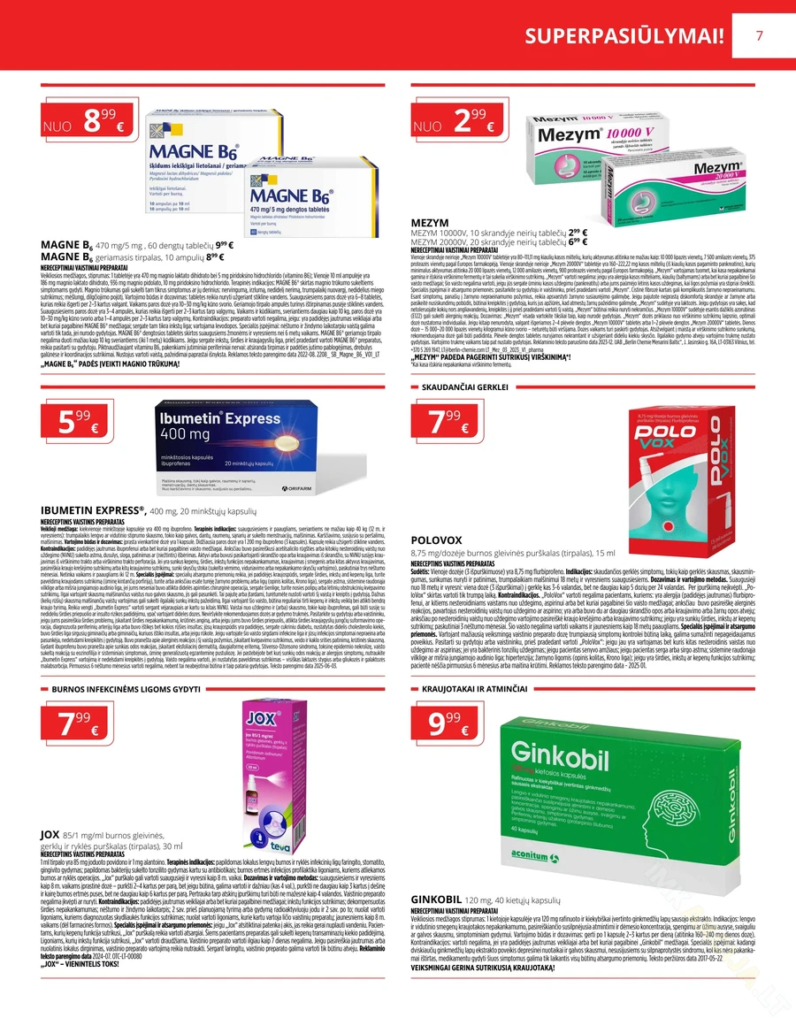 GINTARINĖ VAISTINĖ akcijų leidinys puslapis 7