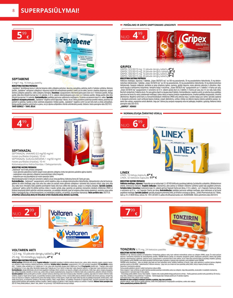GINTARINĖ VAISTINĖ akcijų leidinys puslapis 8