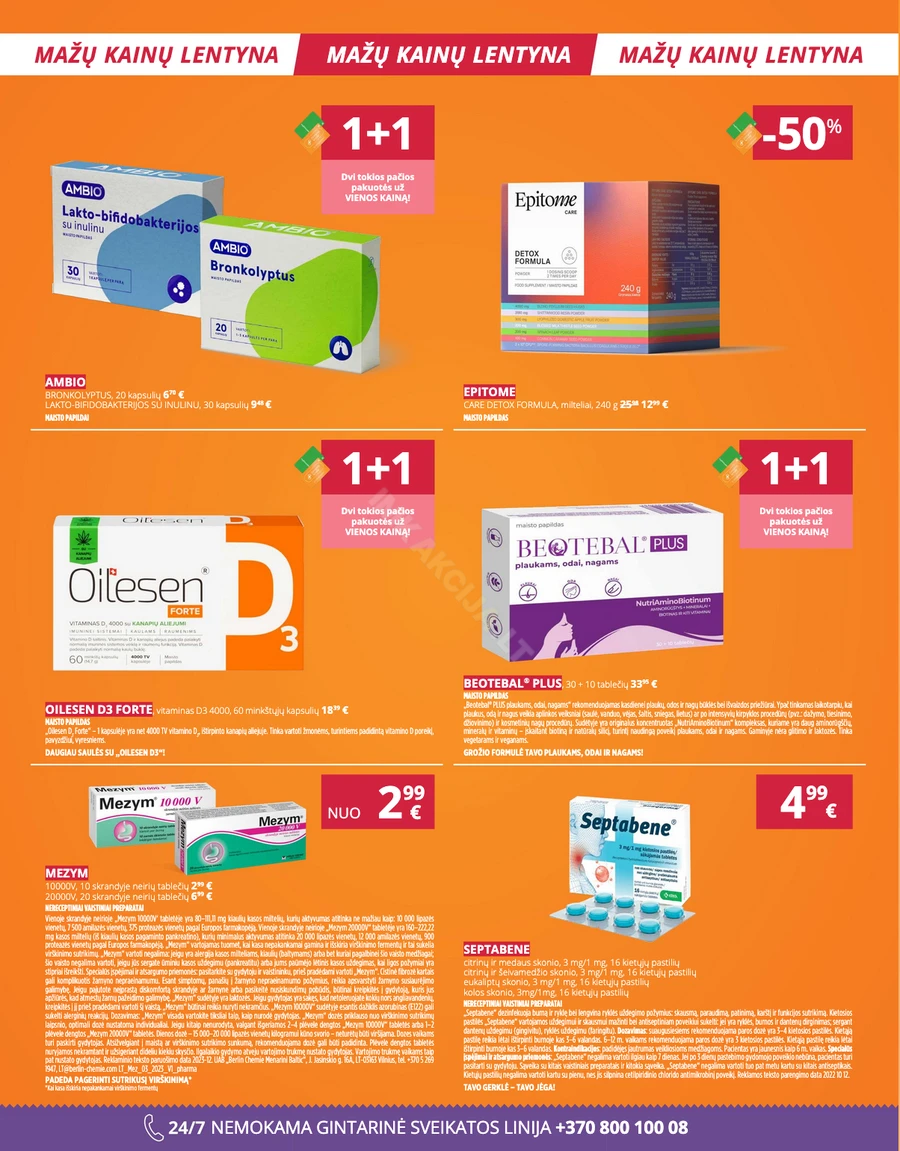 GINTARINĖ VAISTINĖ akcijų leidinys puslapis 2