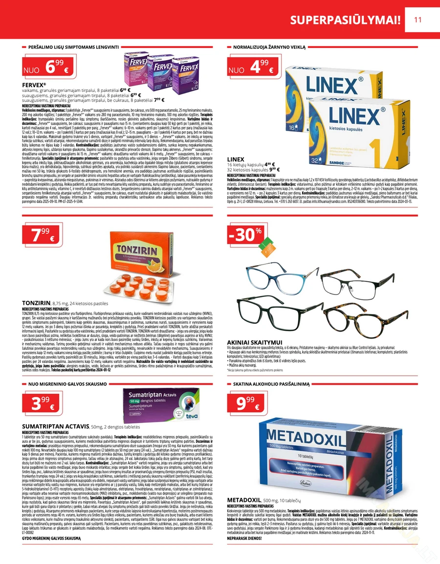 GINTARINĖ VAISTINĖ akcijų leidinys puslapis 11