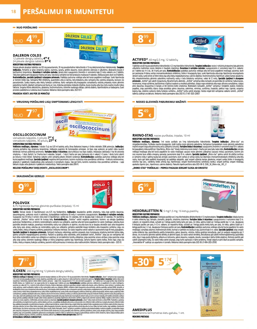 GINTARINĖ VAISTINĖ akcijų leidinys puslapis 18