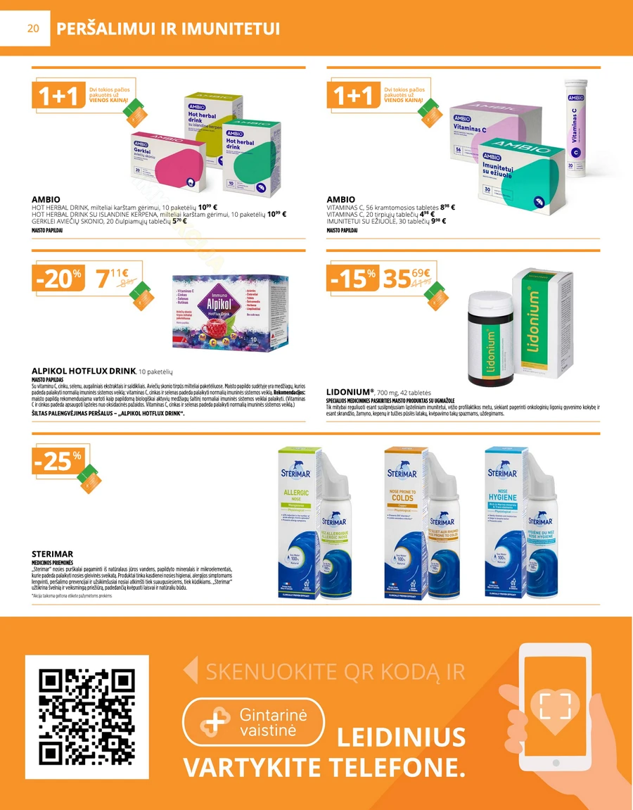 GINTARINĖ VAISTINĖ akcijų leidinys puslapis 20