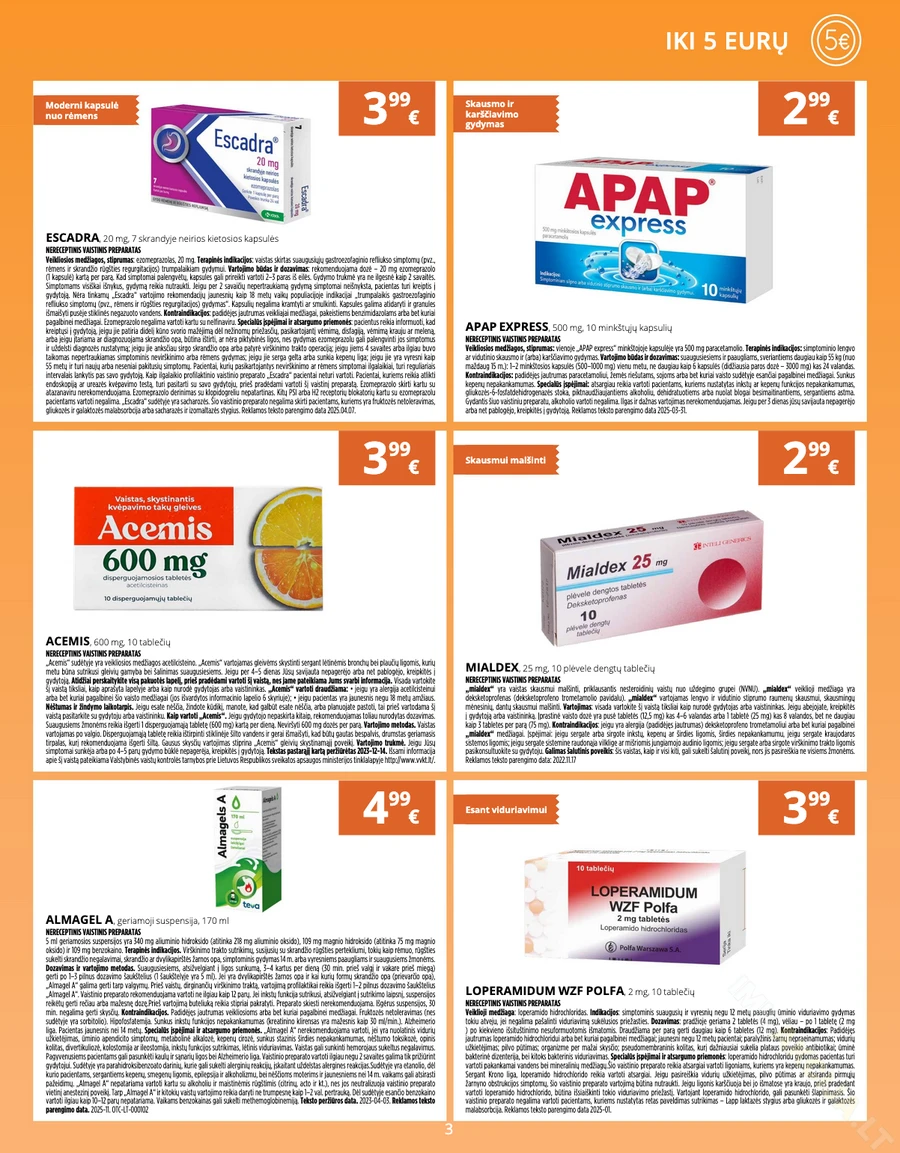 GINTARINĖ VAISTINĖ akcijų leidinys puslapis 3