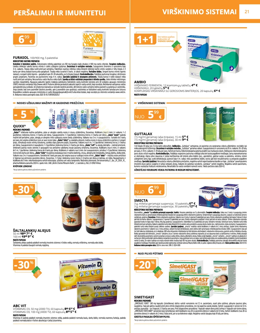 GINTARINĖ VAISTINĖ akcijų leidinys puslapis 21