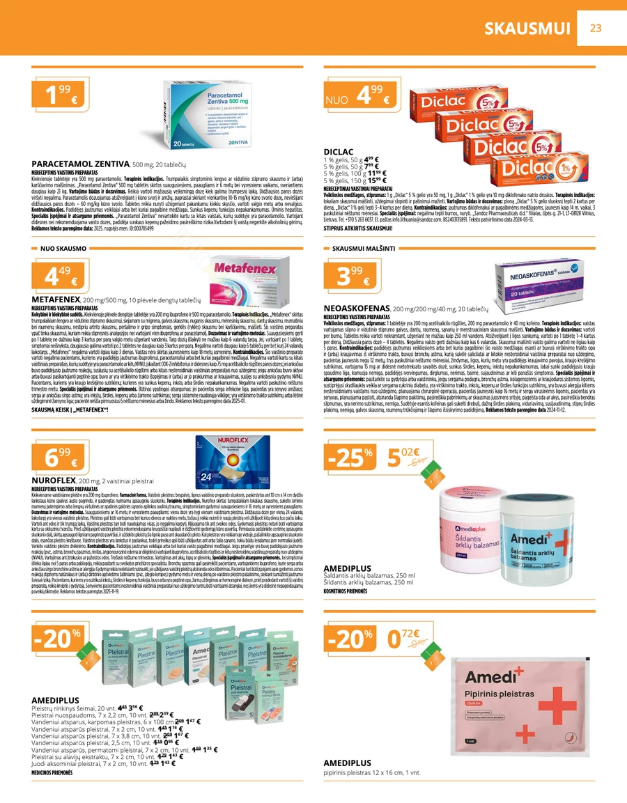 GINTARINĖ VAISTINĖ akcijų leidinys puslapis 23
