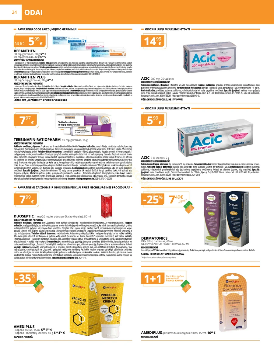 GINTARINĖ VAISTINĖ akcijų leidinys puslapis 24