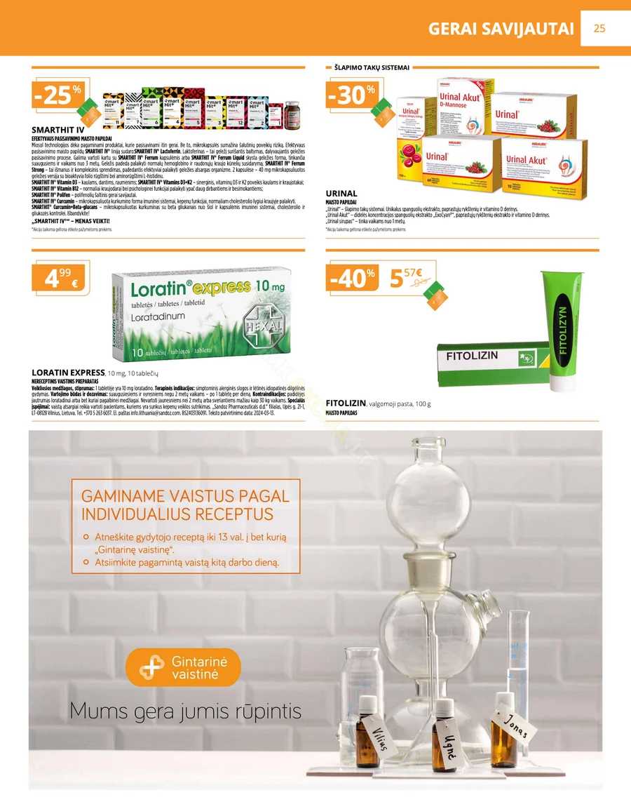 GINTARINĖ VAISTINĖ akcijų leidinys puslapis 25