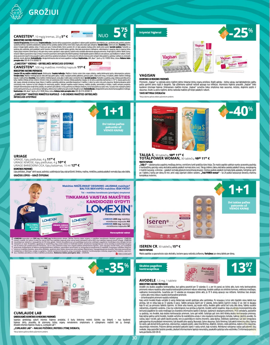GINTARINĖ VAISTINĖ akcijų leidinys puslapis 30