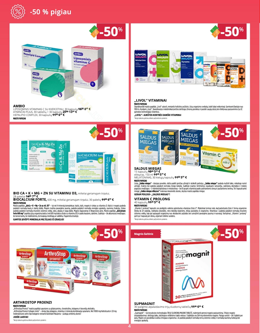 GINTARINĖ VAISTINĖ akcijų leidinys puslapis 4