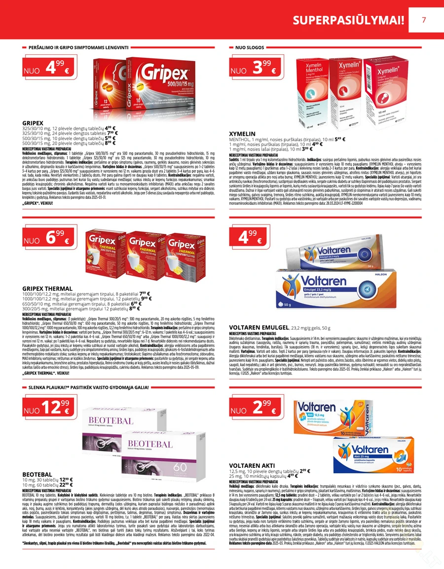GINTARINĖ VAISTINĖ akcijų leidinys puslapis 7