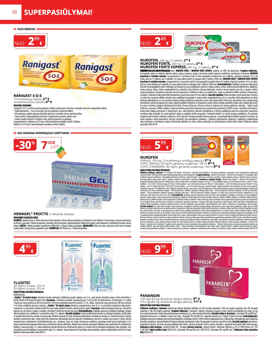 GINTARINĖ VAISTINĖ akcijų leidinys puslapis 10