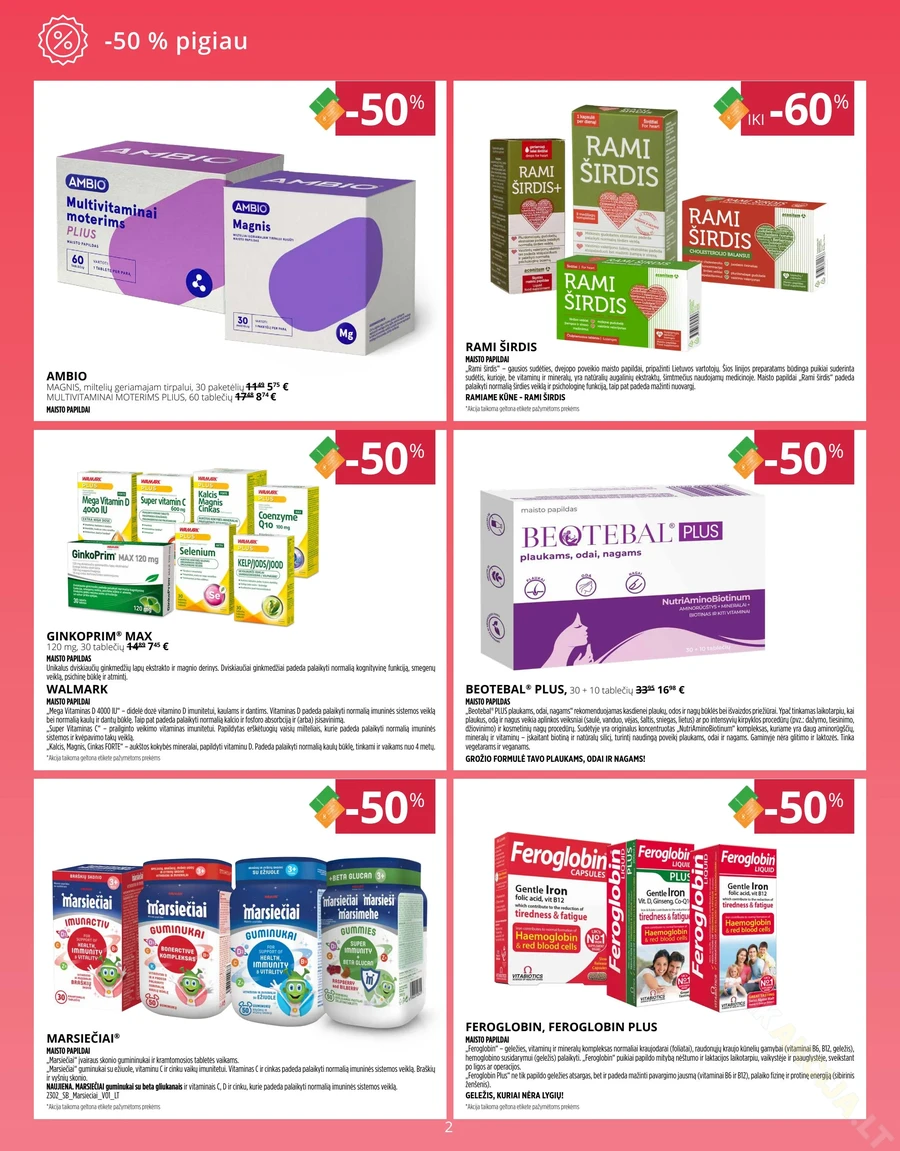 GINTARINĖ VAISTINĖ akcijų leidinys puslapis 2