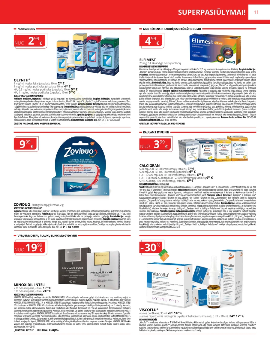 GINTARINĖ VAISTINĖ akcijų leidinys puslapis 11