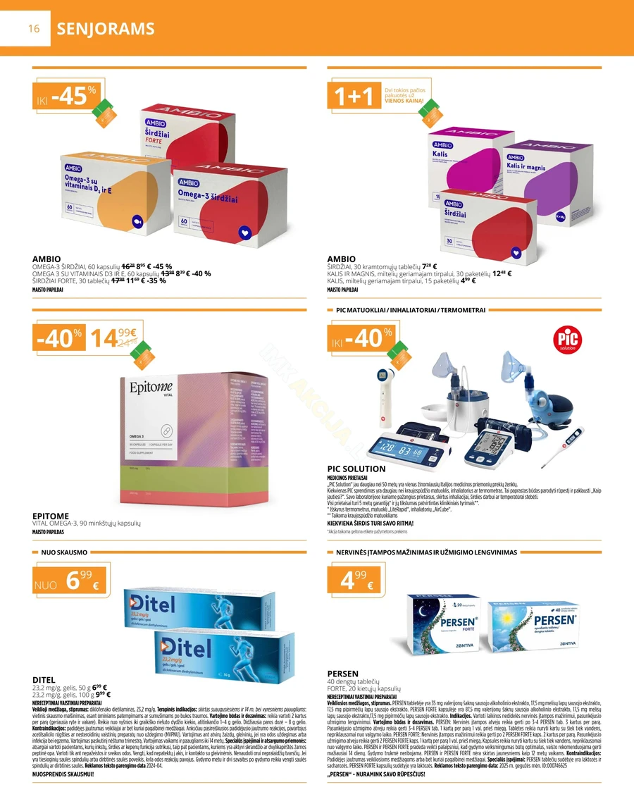 GINTARINĖ VAISTINĖ akcijų leidinys puslapis 16