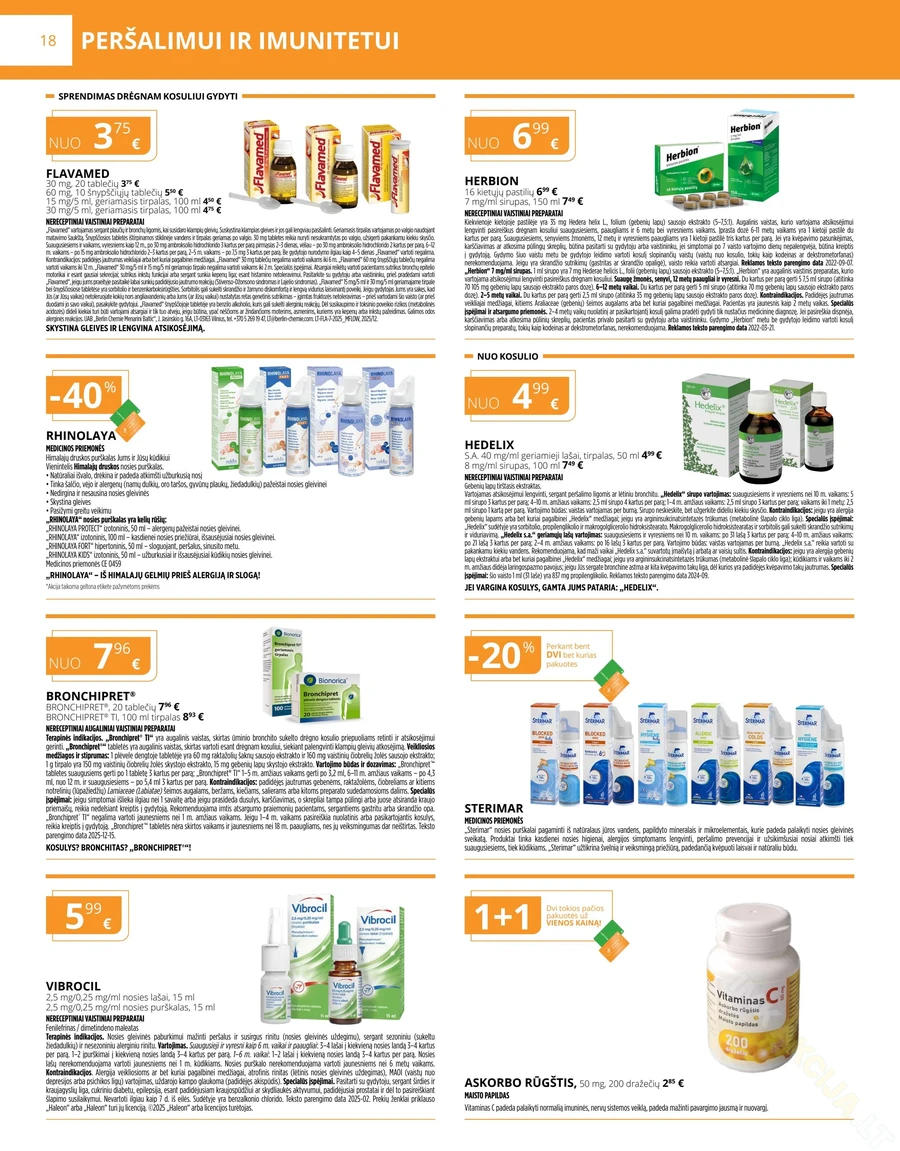 GINTARINĖ VAISTINĖ akcijų leidinys puslapis 18