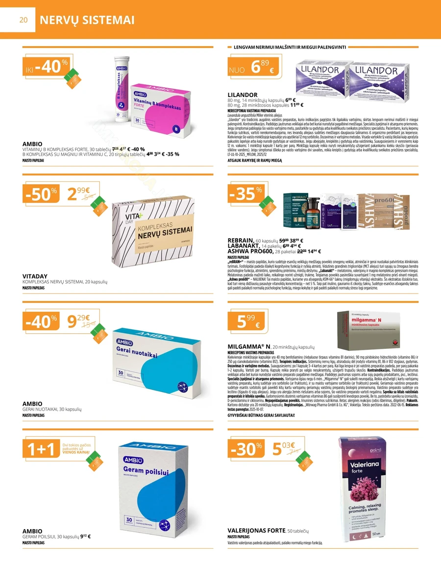 GINTARINĖ VAISTINĖ akcijų leidinys puslapis 20