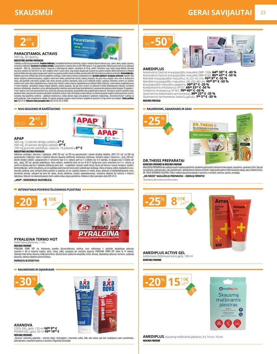 GINTARINĖ VAISTINĖ akcijų leidinys puslapis 23