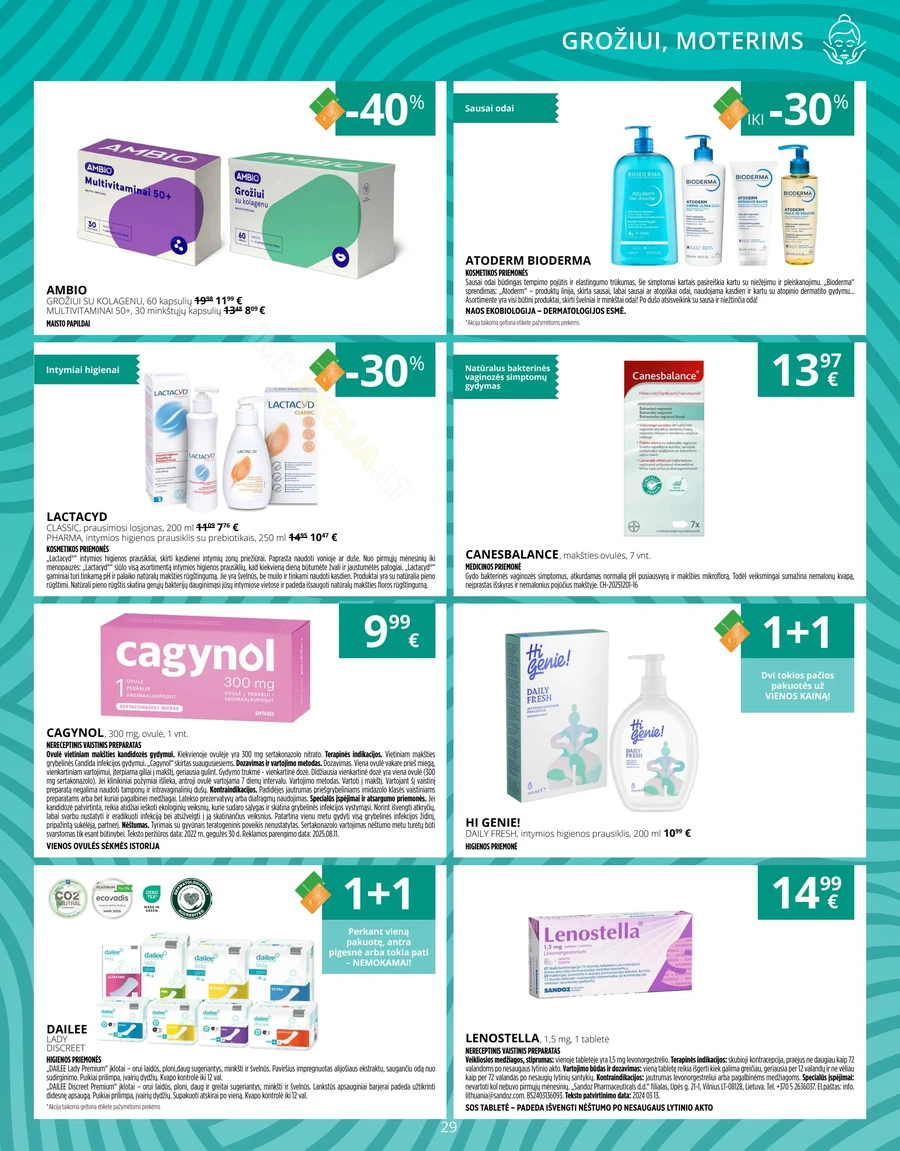 GINTARINĖ VAISTINĖ akcijų leidinys puslapis 29