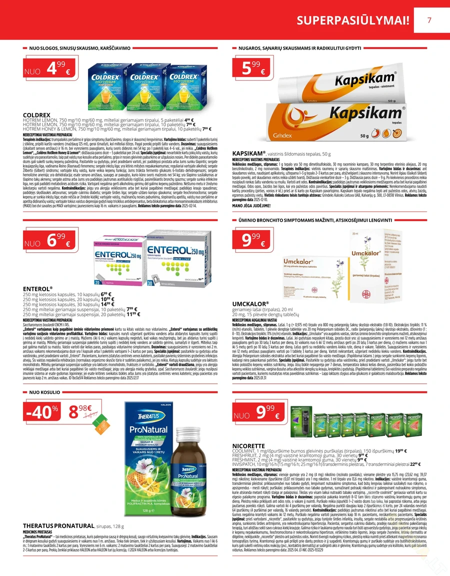 GINTARINĖ VAISTINĖ akcijų leidinys puslapis 7