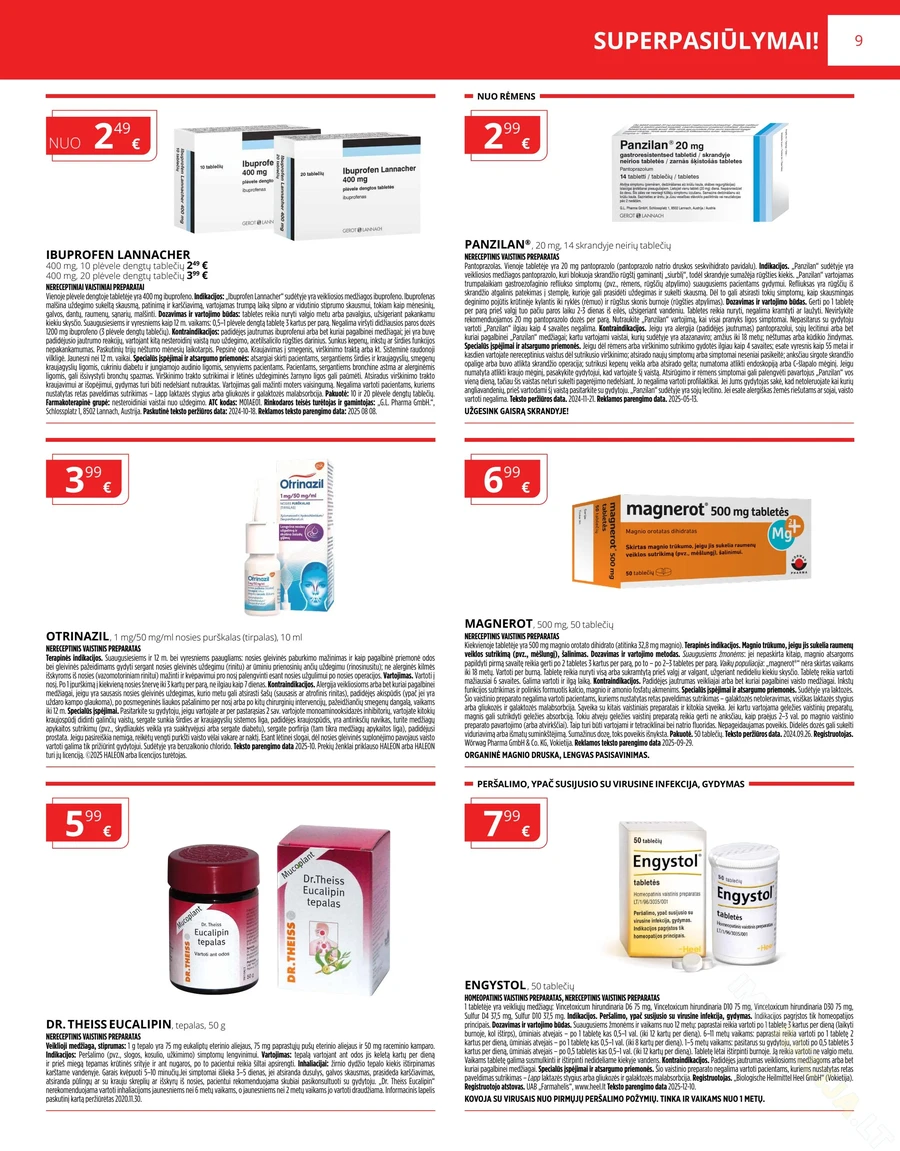 GINTARINĖ VAISTINĖ akcijų leidinys puslapis 9