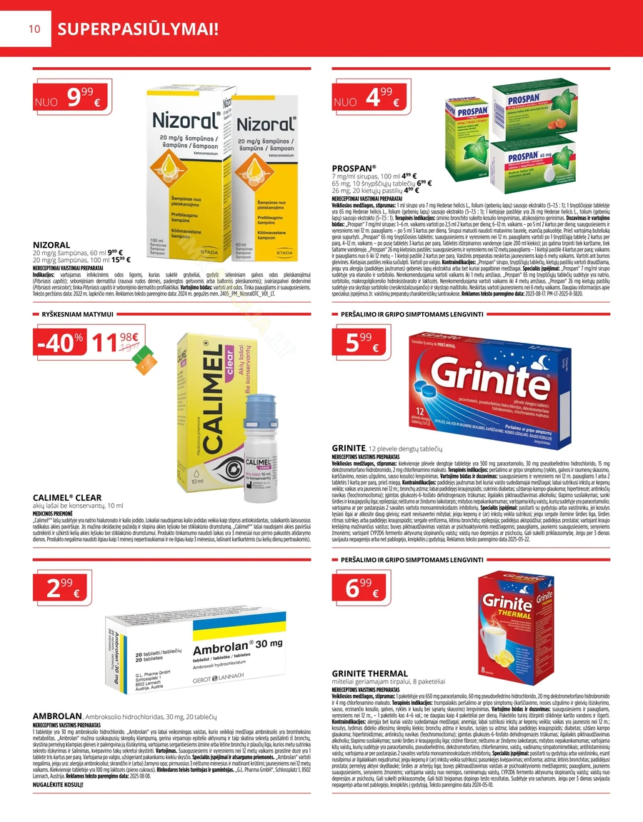 GINTARINĖ VAISTINĖ akcijų leidinys puslapis 10