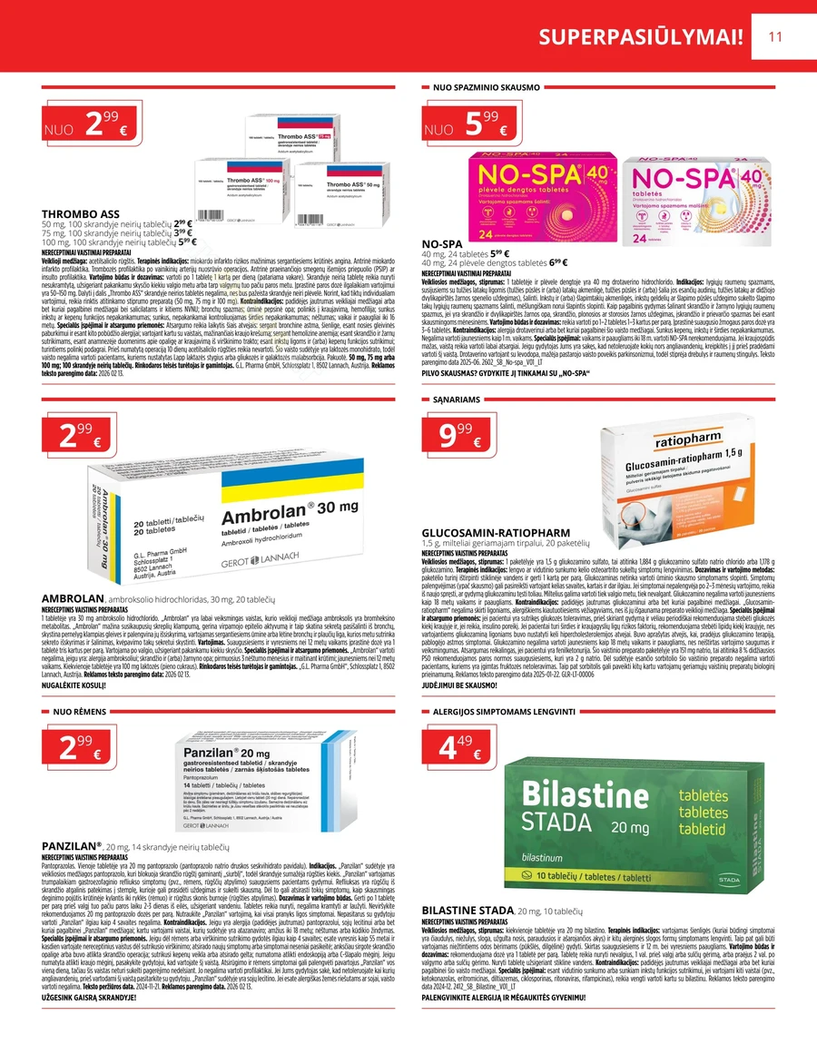 GINTARINĖ VAISTINĖ akcijų leidinys puslapis 11