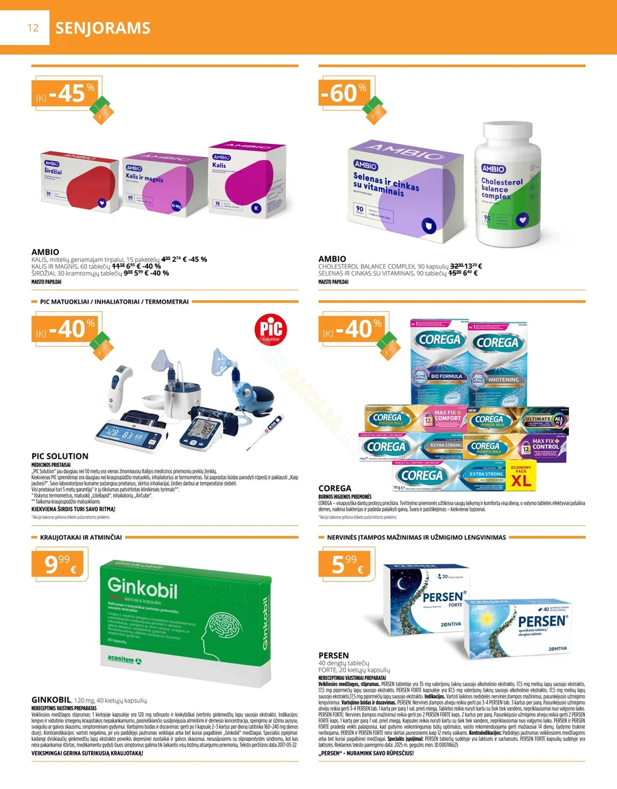 GINTARINĖ VAISTINĖ akcijų leidinys puslapis 12