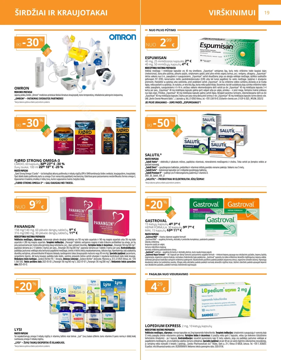 GINTARINĖ VAISTINĖ akcijų leidinys puslapis 19