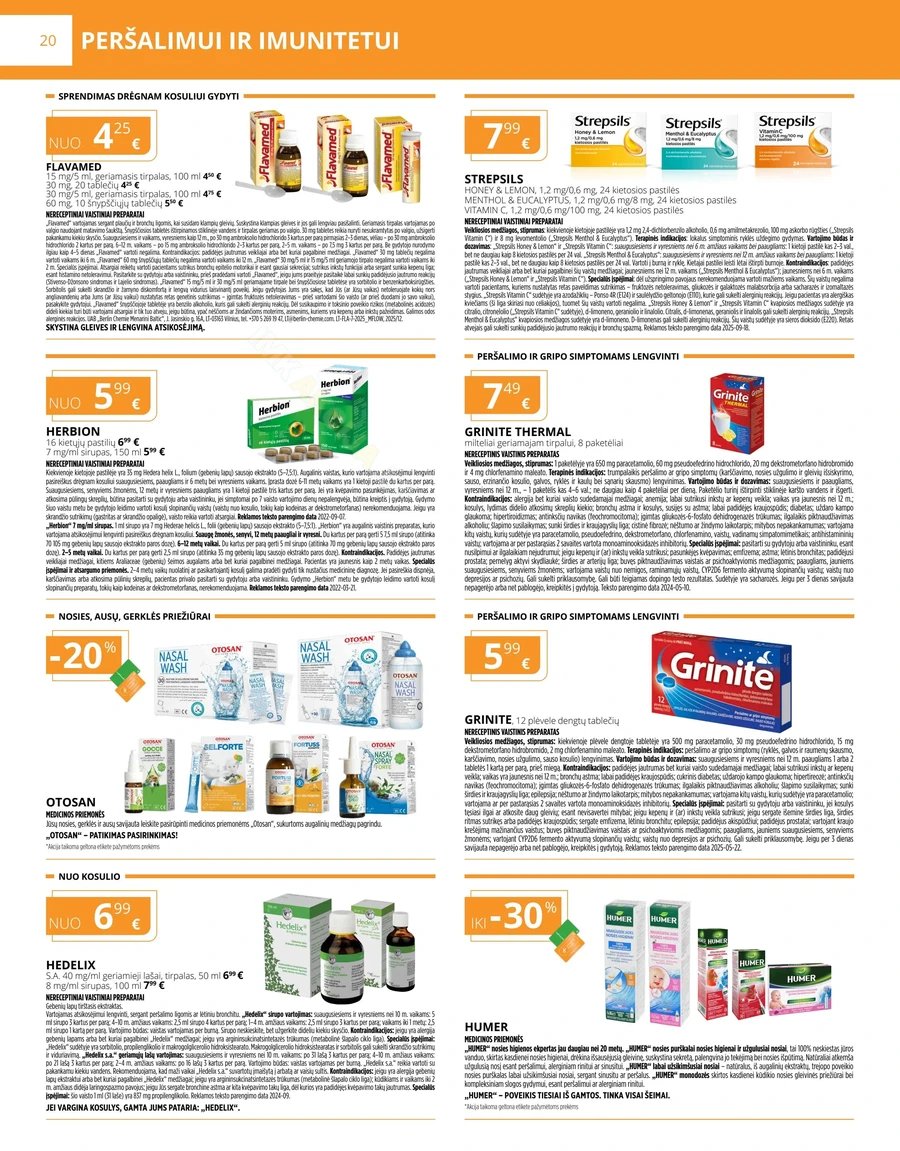 GINTARINĖ VAISTINĖ akcijų leidinys puslapis 20