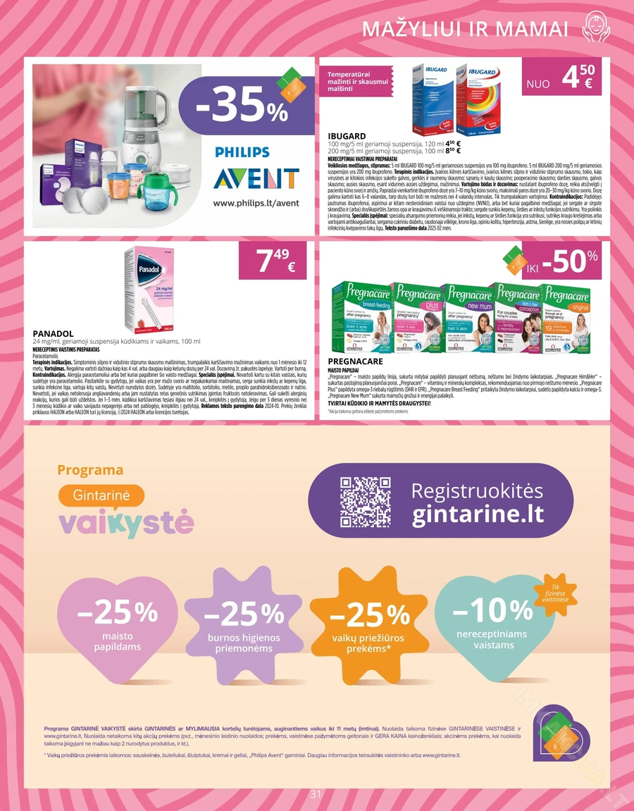 GINTARINĖ VAISTINĖ akcijų leidinys puslapis 31