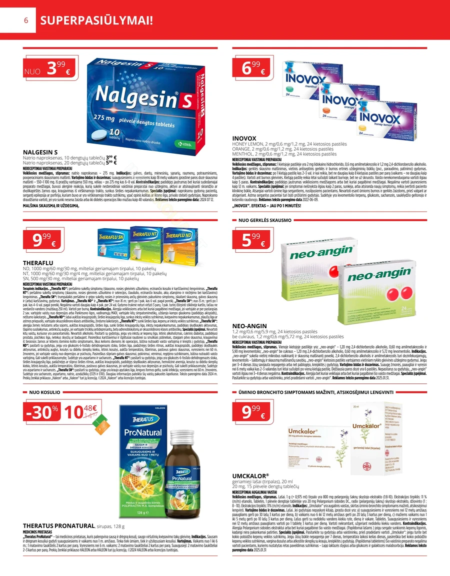 GINTARINĖ VAISTINĖ akcijų leidinys puslapis 6