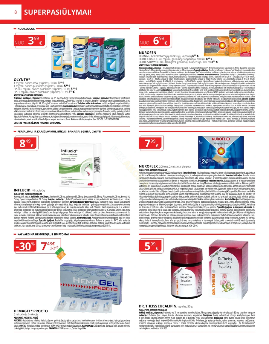 GINTARINĖ VAISTINĖ akcijų leidinys puslapis 8
