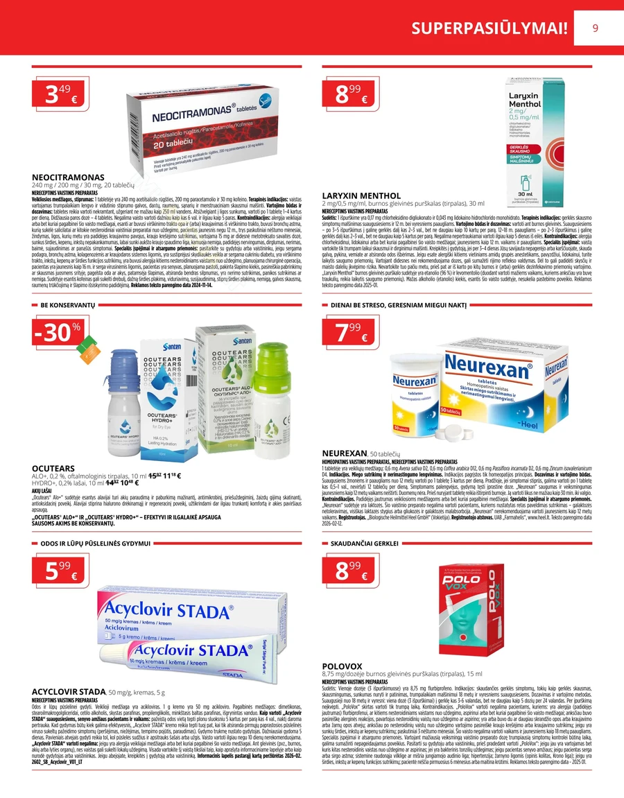GINTARINĖ VAISTINĖ akcijų leidinys puslapis 9