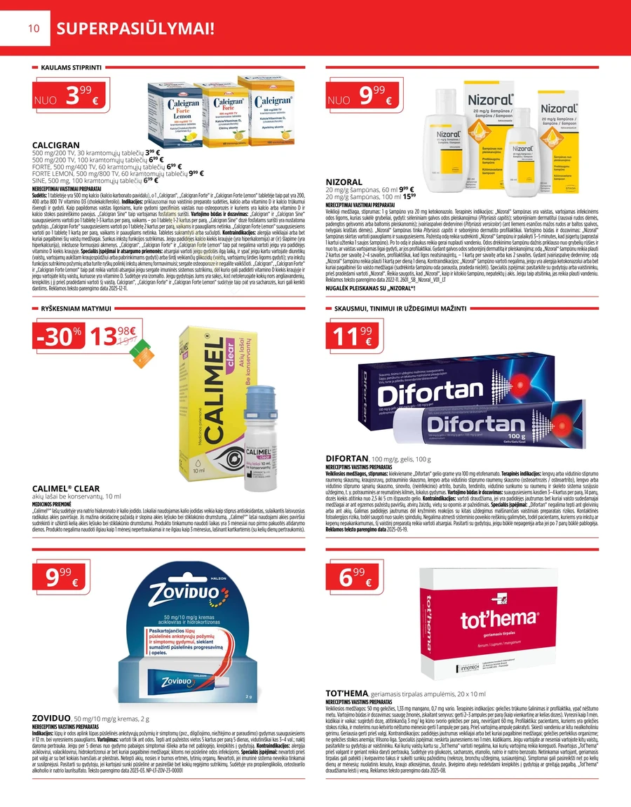 GINTARINĖ VAISTINĖ akcijų leidinys puslapis 10