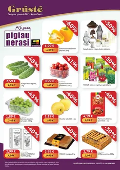 GRŪSTĖ akcijų leidinys „Ko gero, pigiau nerasi“
