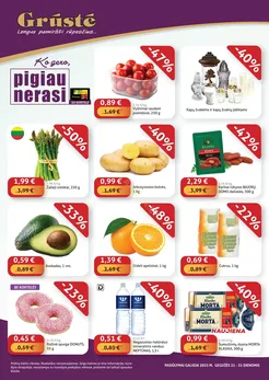 GRŪSTĖ akcijų leidinys „Ko gero, pigiau nerasi“