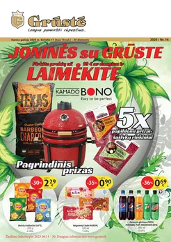GRŪSTĖ akcijų leidinys Nr. 16