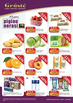 GRŪSTĖ akcijų leidinys „Ko gero, pigiau nerasi“