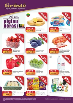 GRŪSTĖ akcijų leidinys „Ko gero, pigiau nerasi“