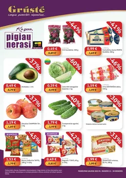 GRŪSTĖ akcijų leidinys „Ko gero, pigiau nerasi“