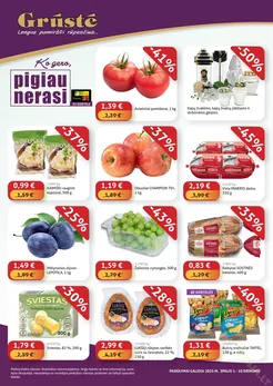 GRŪSTĖ akcijų leidinys „Ko gero, pigiau nerasi“