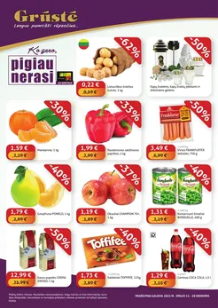 GRŪSTĖ akcijų leidinys „Ko gero, pigiau nerasi“