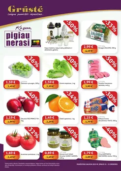 GRŪSTĖ akcijų leidinys „Ko gero, pigiau nerasi“