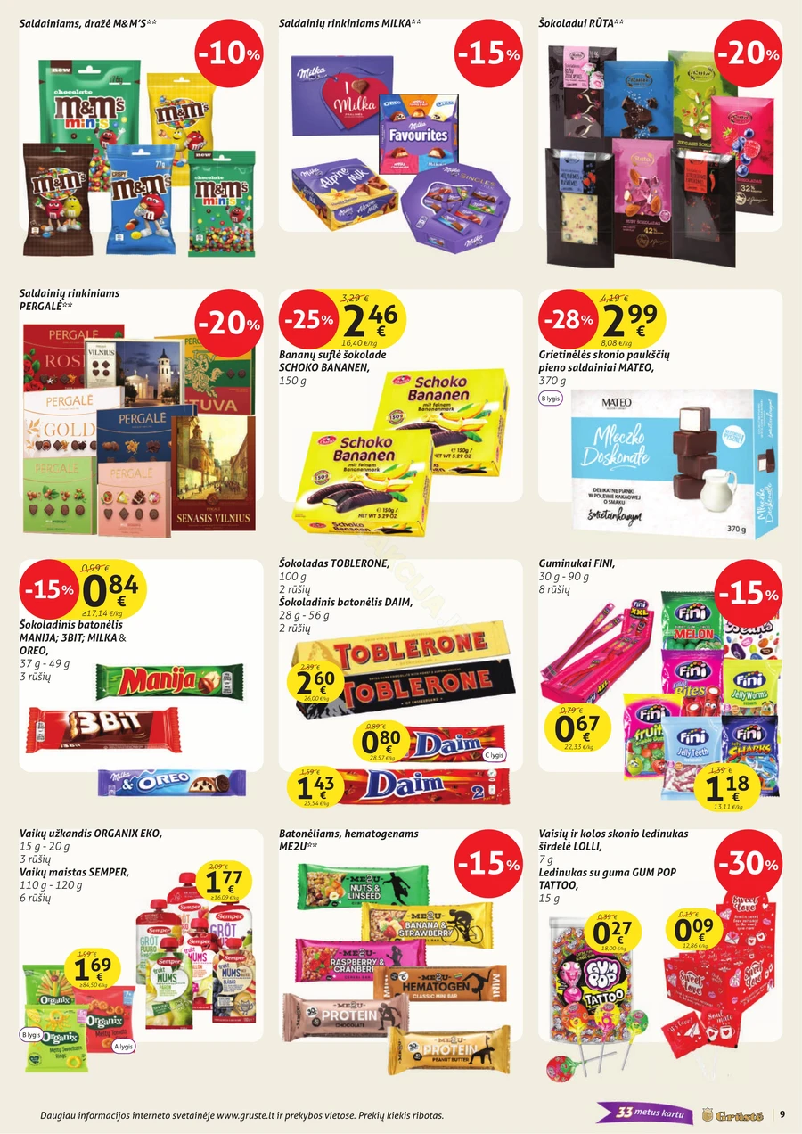 GRŪSTĖ akcijų leidinys Nr. 28 puslapis 9