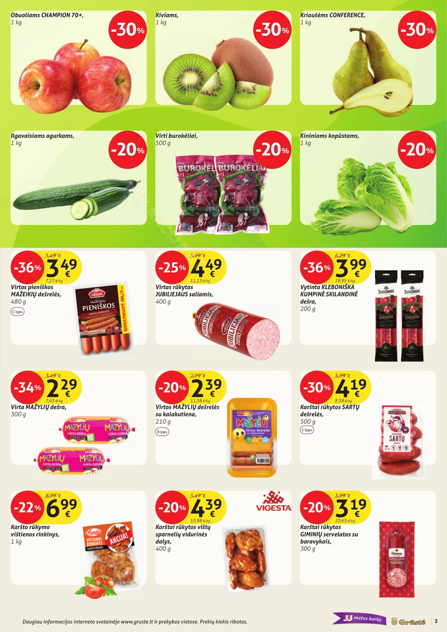GRŪSTĖ akcijų leidinys Nr. 30 puslapis 3