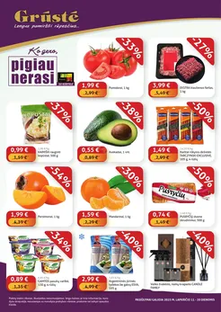 GRŪSTĖ akcijų leidinys „Ko gero, pigiau nerasi“