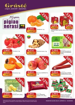 GRŪSTĖ akcijų leidinys „Ko gero, pigiau nerasi“