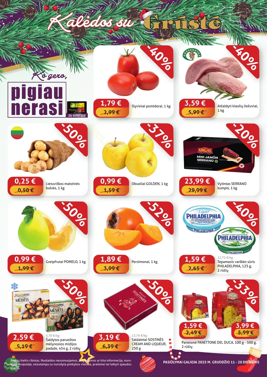 GRŪSTĖ akcijų leidinys „Ko gero, pigiau nerasi“ puslapis 1