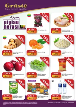 GRŪSTĖ akcijų leidinys „Ko gero, pigiau nerasi“