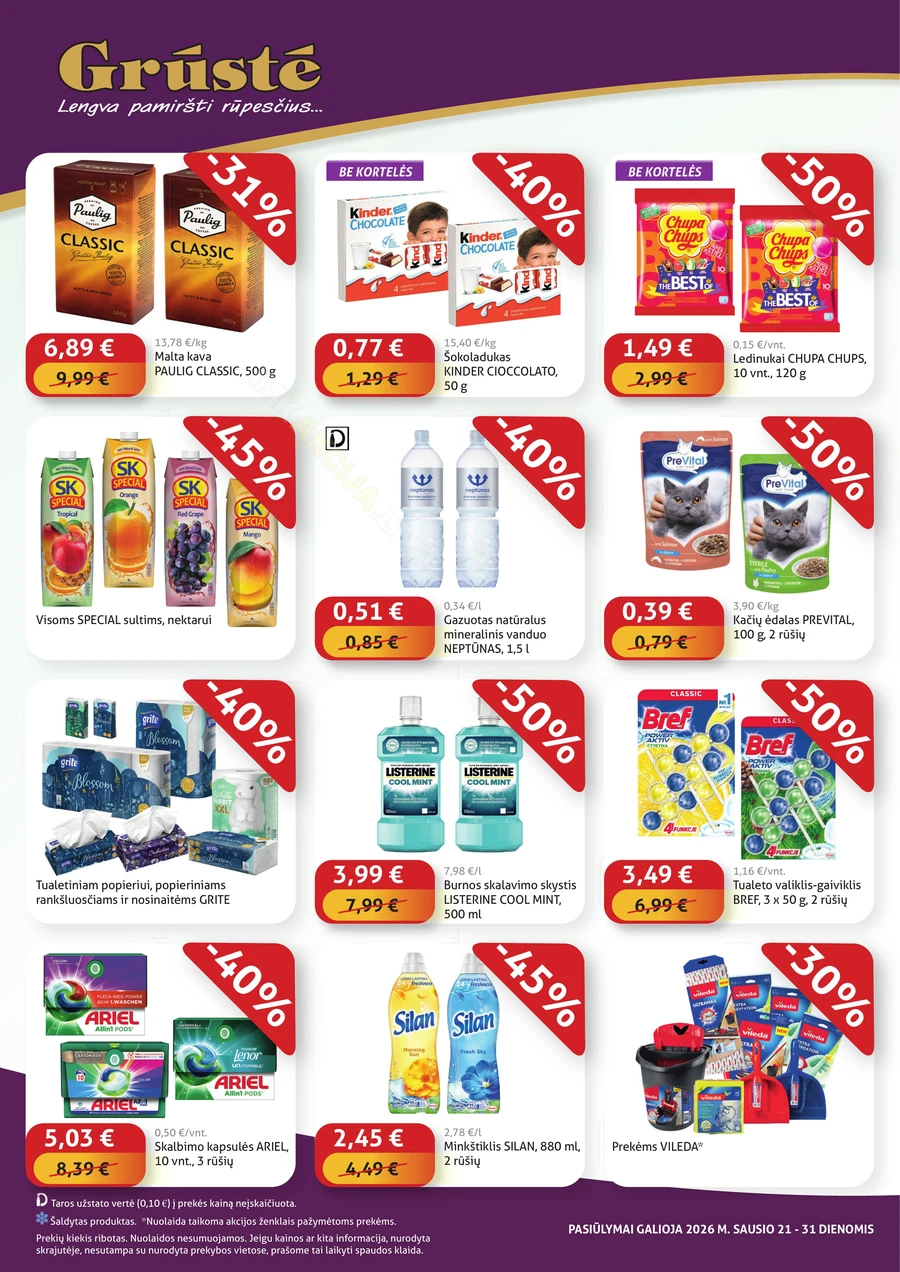GRŪSTĖ akcijų leidinys „Ko gero, pigiau nerasi“ puslapis 4